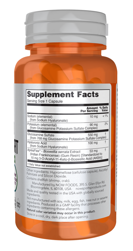 NOW Supplements, UC-II Advanced Joint Relief with Undenatured Type II Collagen, plus Hyaluronic Acid, Boron, Vitamin D-3, 60 Veg Capsules