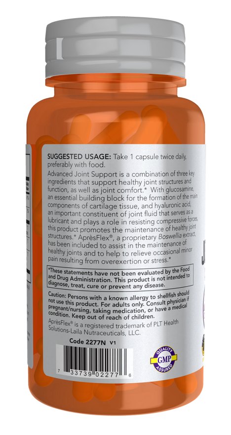 NOW Supplements, UC-II Advanced Joint Relief with Undenatured Type II Collagen, plus Hyaluronic Acid, Boron, Vitamin D-3, 60 Veg Capsules