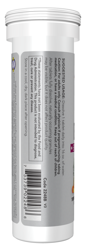NOW Sports Nutrition, Effervescent Effer-Energy, Electrolyte Supplement, Energy*/ Recovery*, Tropical Punch, 10 Tablets