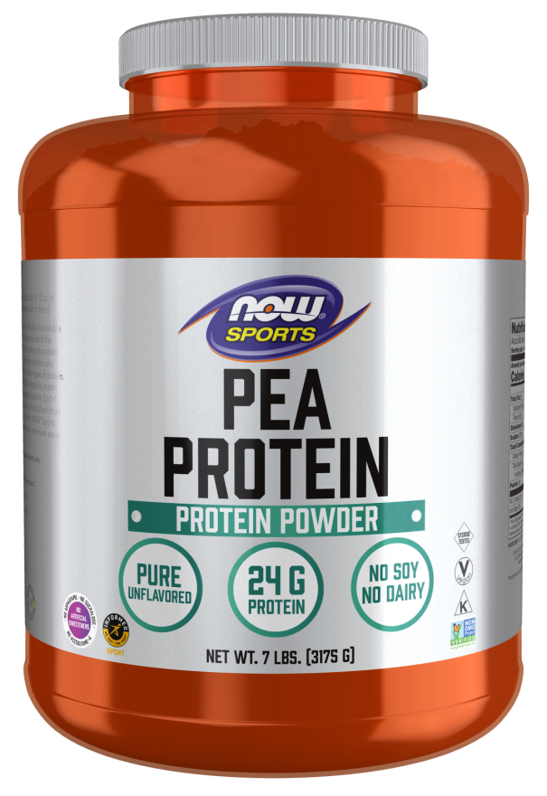 NOW Sports Nutrition, Pea Protein 24 g, Easily Digested, Unflavored Powder, 12-Ounce