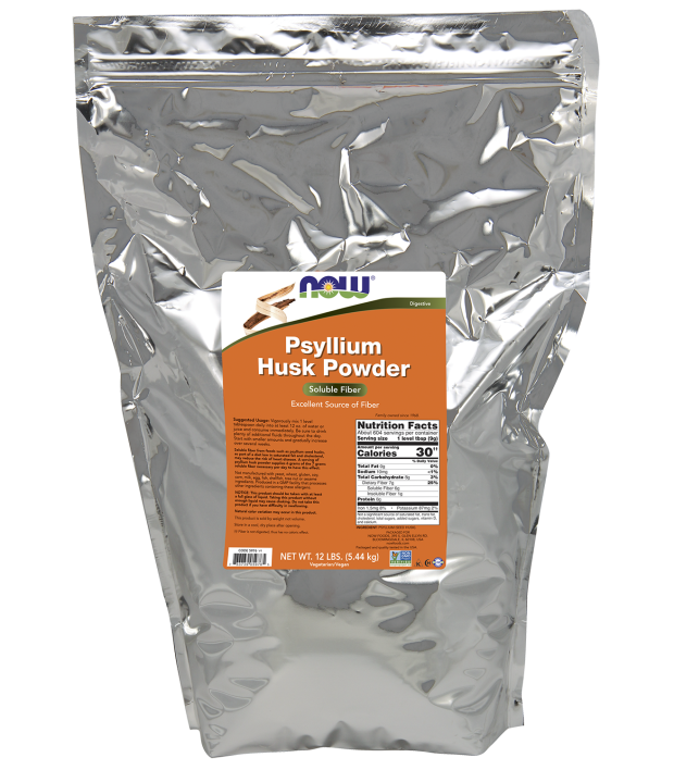 NOW Foods - Psyllium Husk Powder - Soluble Fiber, 12 oz.