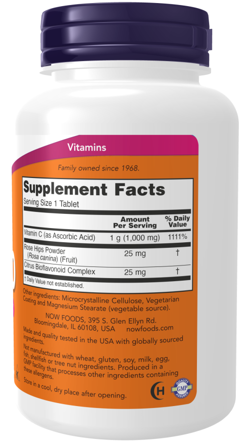 Now Foods Vitamin C-1000 Sustained Release, 100 Tablets