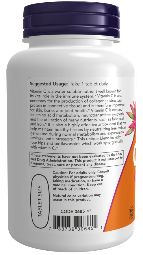 Now Foods Vitamin C-1000 Sustained Release, 100 Tablets