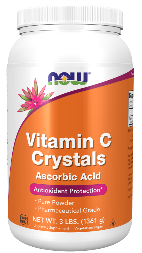 NOW Supplements, Vitamin C Crystals (Ascorbic Acid) Powder , Antioxidant Protection*, 8-Ounce